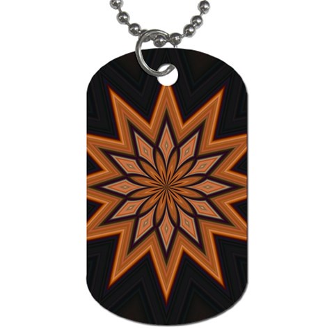 Leather Star Dog Tag (One Side) from ArtsNow.com Front