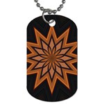 Leather Star Dog Tag (One Side)