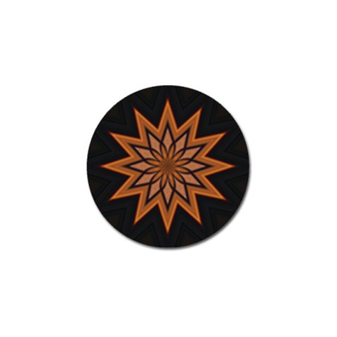 Leather Star Golf Ball Marker from ArtsNow.com Front