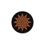 Leather Star Golf Ball Marker