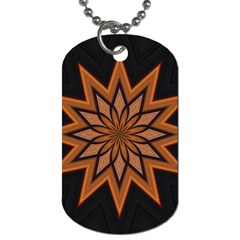 Leather Star Dog Tag (Two Sides) from ArtsNow.com Front