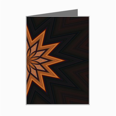 Leather Star Mini Greeting Card from ArtsNow.com Left