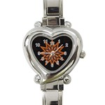 Leather Star Heart Italian Charm Watch