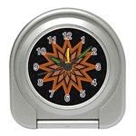 Leather Star Travel Alarm Clock