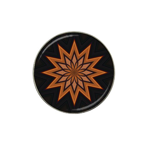 Leather Star Hat Clip Ball Marker from ArtsNow.com Front