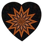 Leather Star Jigsaw Puzzle (Heart)