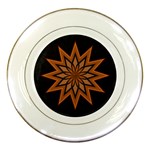 Leather Star Porcelain Plate