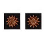 Leather Star Cufflinks (Square)