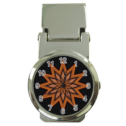 Leather Star Money Clip Watch from ArtsNow.com Front