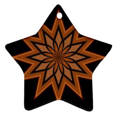 Leather Star Star Ornament (Two Sides) from ArtsNow.com Front