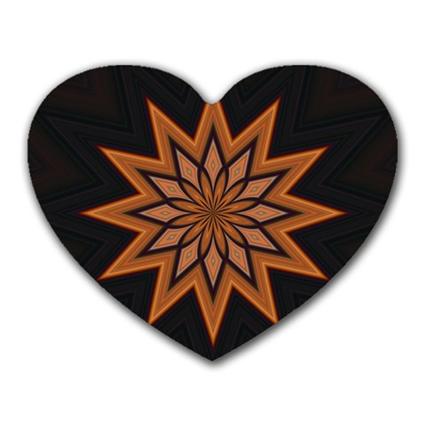 Leather Star Mousepad (Heart) from ArtsNow.com Front