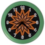 Leather Star Color Wall Clock