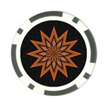 Leather Star Poker Chip Card Guard