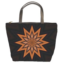 Leather Star Bucket Bag from ArtsNow.com Front