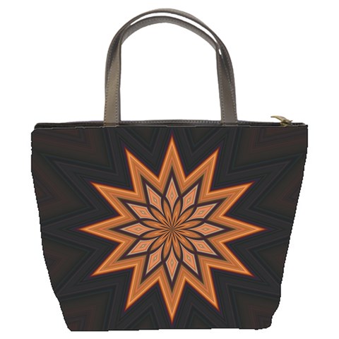 Leather Star Bucket Bag from ArtsNow.com Back