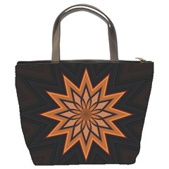 Leather Star Bucket Bag from ArtsNow.com Back