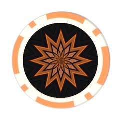 Leather Star Poker Chip Card Guard (10 pack) from ArtsNow.com Front