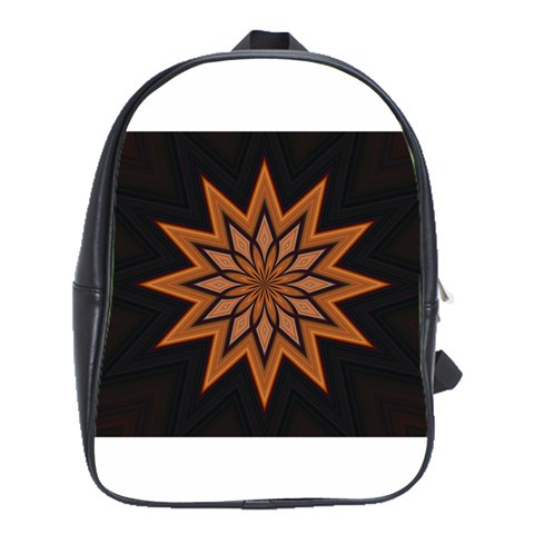 Leather Star School Bag (Large) from ArtsNow.com Front