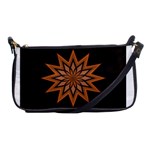 Leather Star Shoulder Clutch Bag