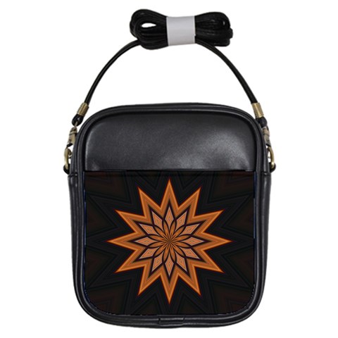 Leather Star Girls Sling Bag from ArtsNow.com Front