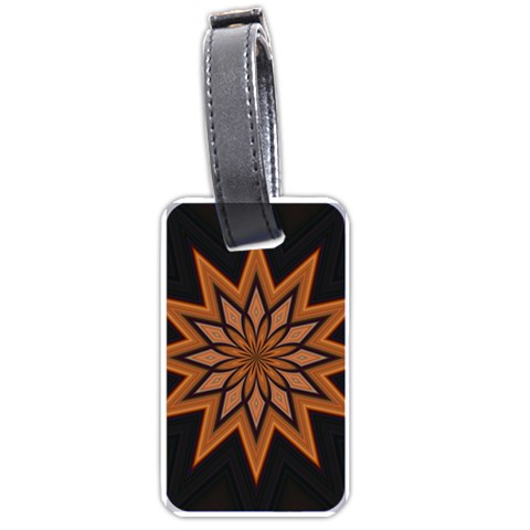 Leather Star Luggage Tag (one side) from ArtsNow.com Front