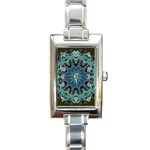 Wheel of Light Rectangular Italian Charm Watch