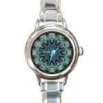 Wheel of Light Round Italian Charm Watch