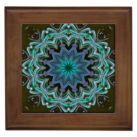 Wheel of Light Framed Tile from ArtsNow.com Front