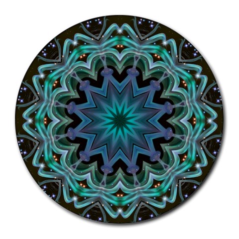 Wheel of Light Round Mousepad from ArtsNow.com Front