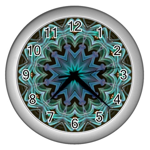 Wheel of Light Wall Clock (Silver) from ArtsNow.com Front