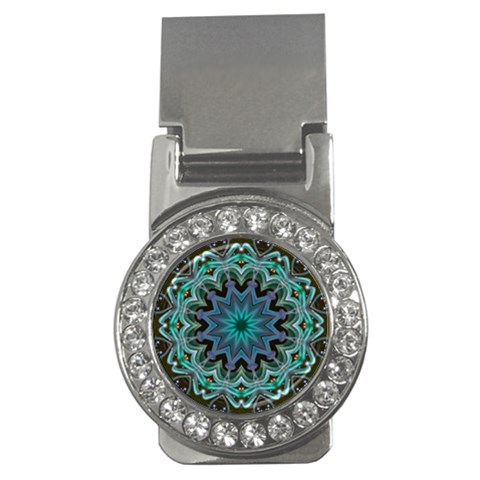 Wheel of Light Money Clip (CZ) from ArtsNow.com Front