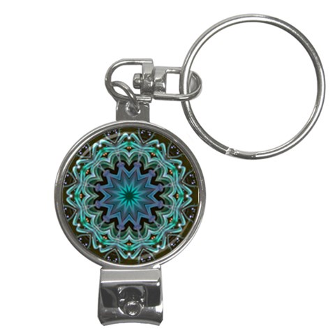 Wheel of Light Nail Clippers Key Chain from ArtsNow.com Front