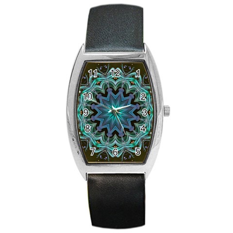 Wheel of Light Barrel Style Metal Watch from ArtsNow.com Front