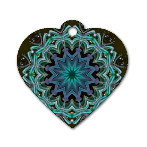 Wheel of Light Dog Tag Heart (Two Sides) from ArtsNow.com Front