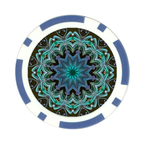 Wheel of Light Poker Chip Card Guard from ArtsNow.com Front