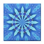 Blue Wheel Tile Coaster