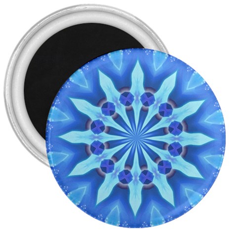 Blue Wheel 3  Magnet from ArtsNow.com Front