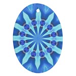 Blue Wheel Ornament (Oval)