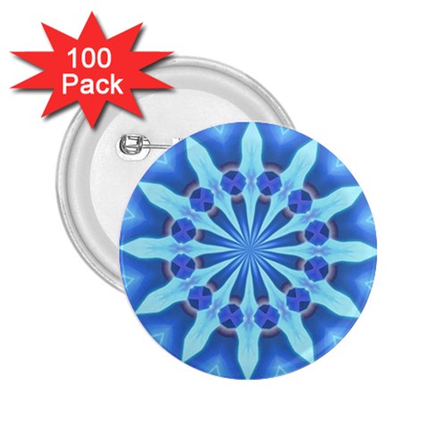 Blue Wheel 2.25  Button (100 pack) from ArtsNow.com Front