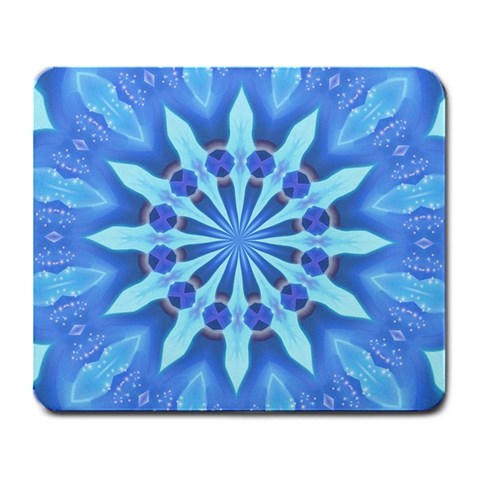 Blue Wheel Large Mousepad from ArtsNow.com Front