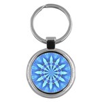 Blue Wheel Key Chain (Round)