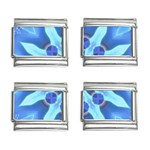 Blue Wheel 9mm Italian Charm (4 pack)