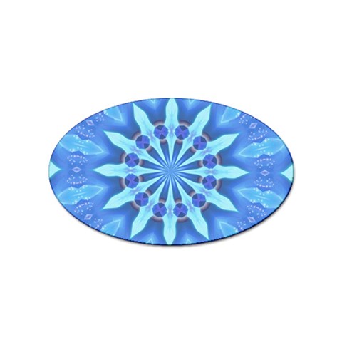 Blue Wheel Sticker (Oval) from ArtsNow.com Front