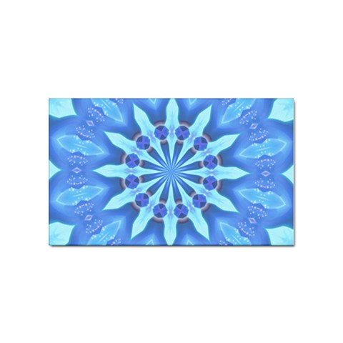 Blue Wheel Sticker (Rectangular) from ArtsNow.com Front