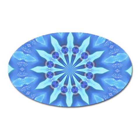 Blue Wheel Magnet (Oval) from ArtsNow.com Front