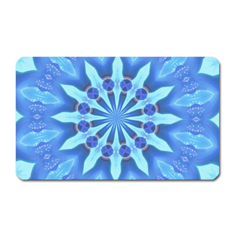 Blue Wheel Magnet (Rectangular) from ArtsNow.com Front