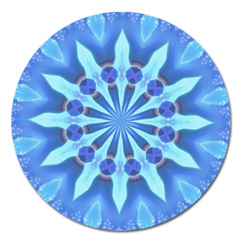 Blue Wheel Magnet 5  (Round) from ArtsNow.com Front