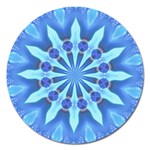 Blue Wheel Magnet 5  (Round)