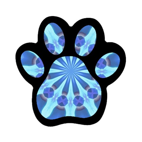 Blue Wheel Magnet (Paw Print) from ArtsNow.com Front