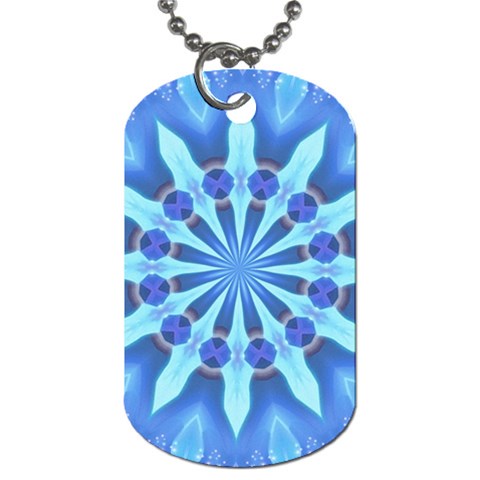 Blue Wheel Dog Tag (One Side) from ArtsNow.com Front